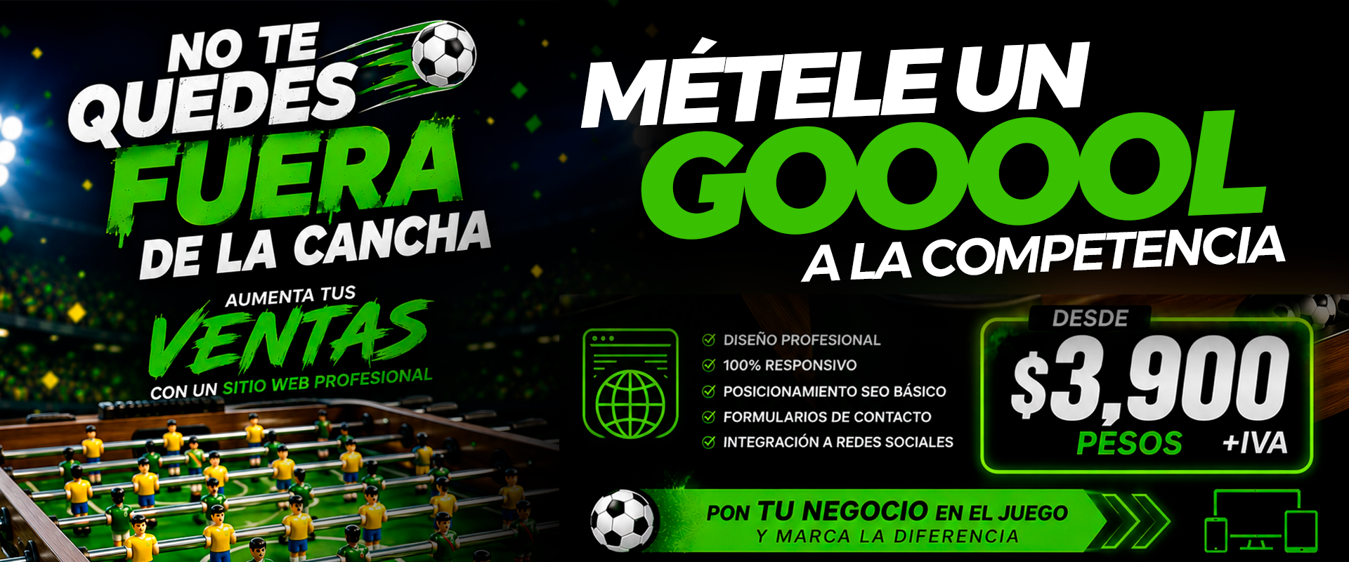 METELE GOL A LA COMPETENCIA